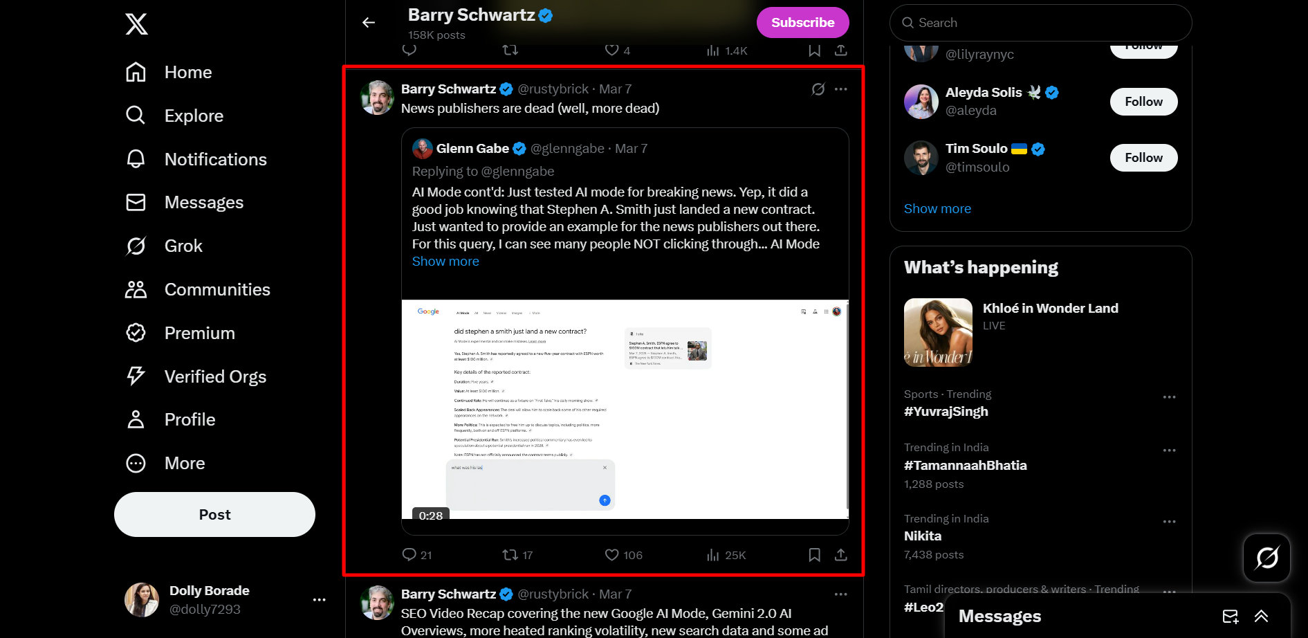 SEO is Dead - SMO is the new king - Generative AI Result