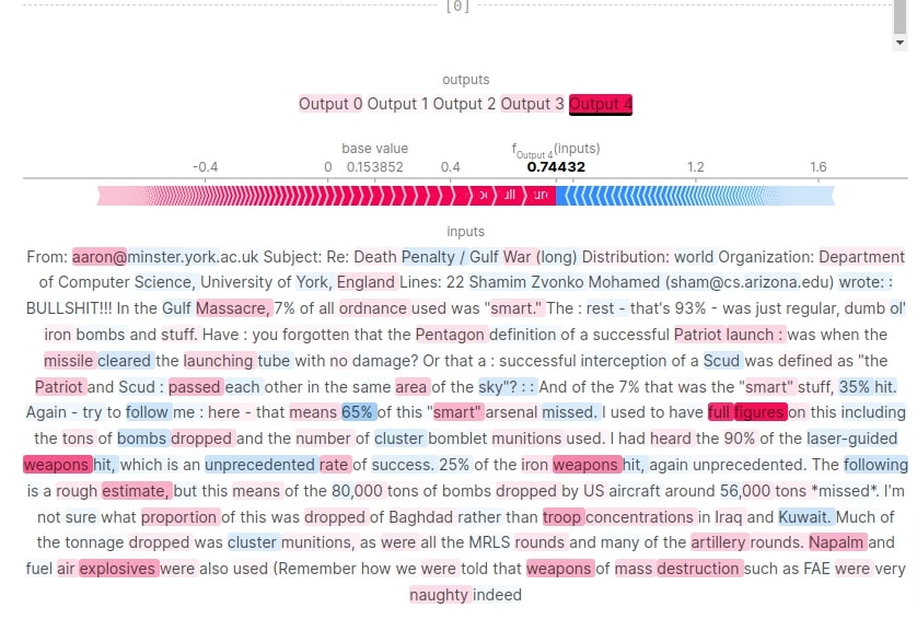 Explain Flax (JAX) Text Classification Networks using SHAP Values