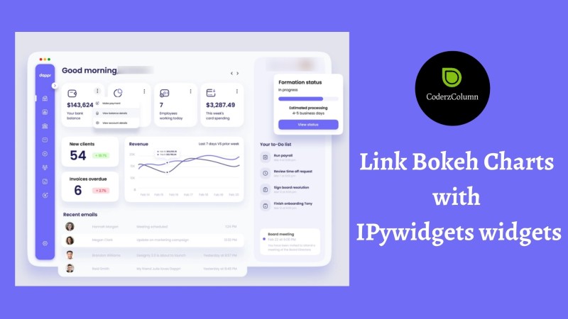 How to Link Bokeh Charts with IPywidgets widgets to Dynamically Update Charts?