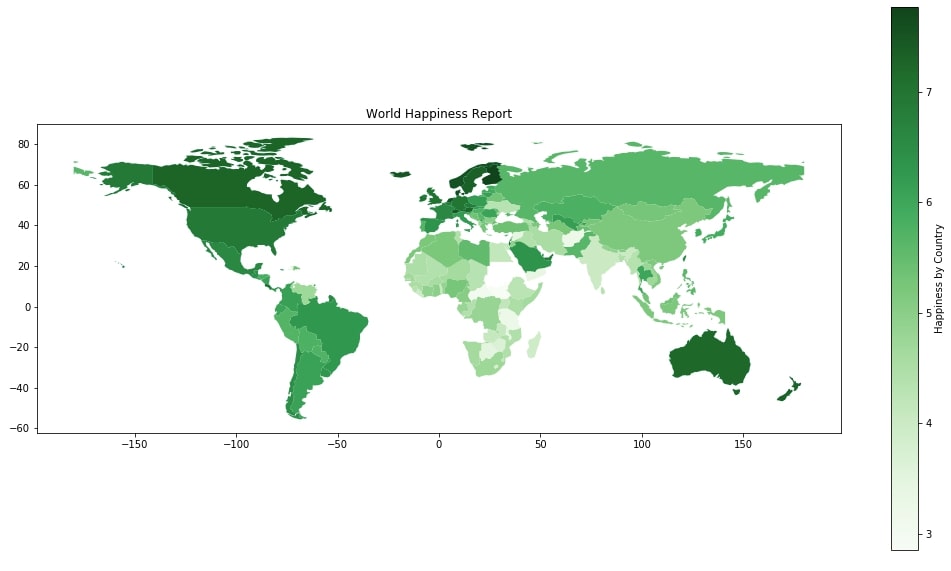 World Happiness Choropleth Map