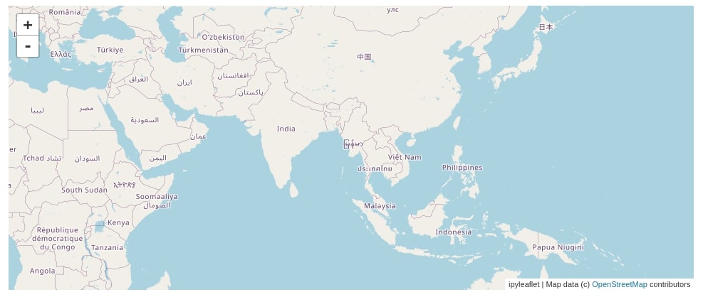ipyleaflet - Interactive Maps in Python based on leaflet.js