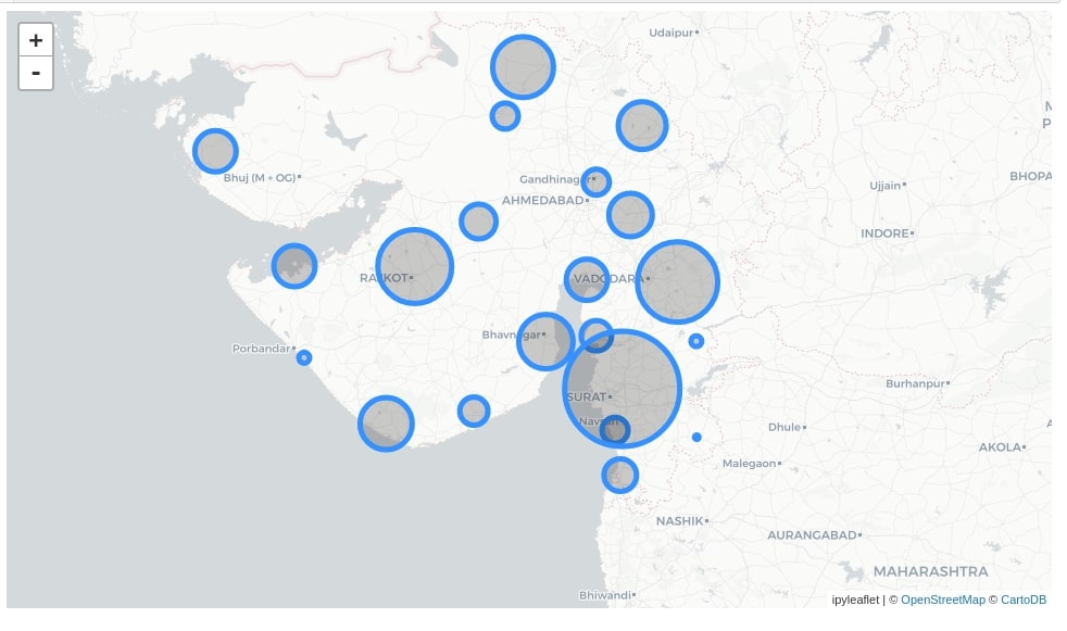 ipyleaflet - Interactive Maps in Python based on leaflet.js