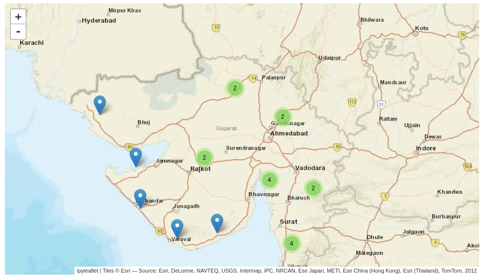 ipyleaflet - Interactive Maps in Python based on leaflet.js
