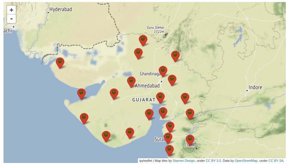 ipyleaflet - Interactive Maps in Python based on leaflet.js