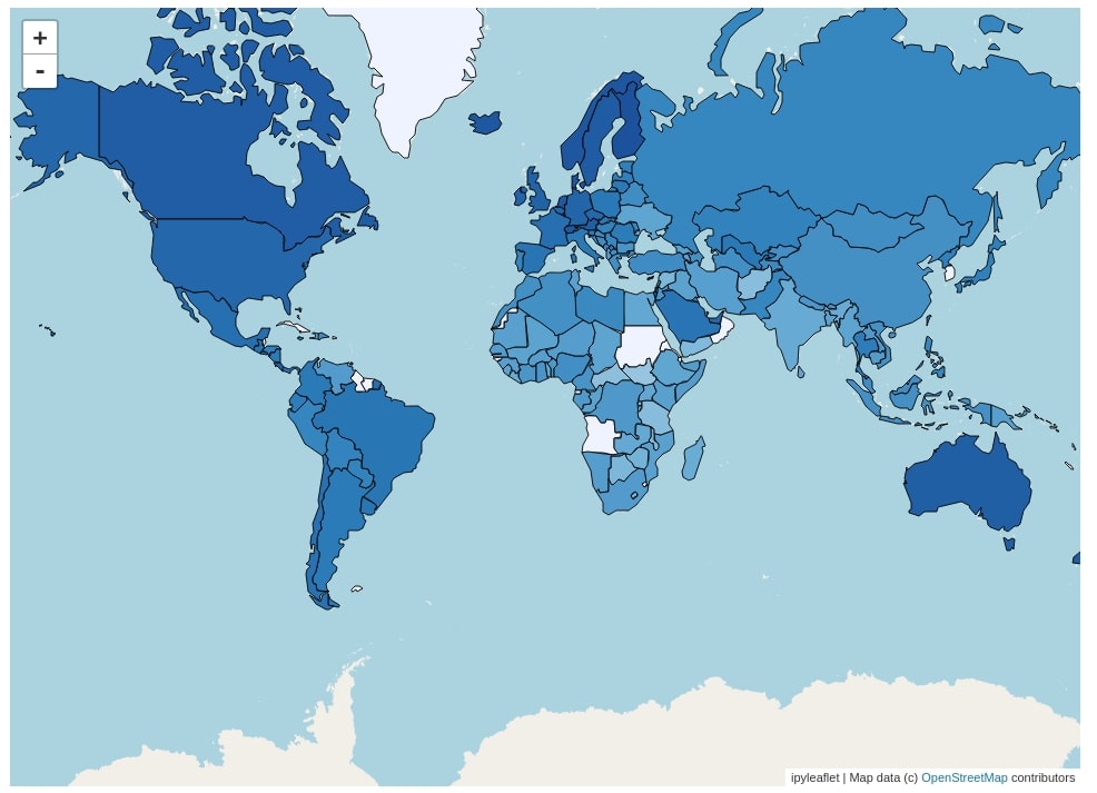 Choropleth Maps using ipyleaflet