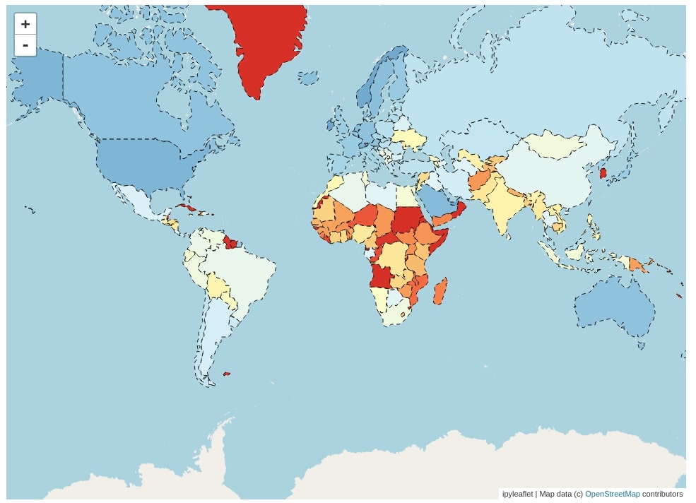 Choropleth Maps using ipyleaflet