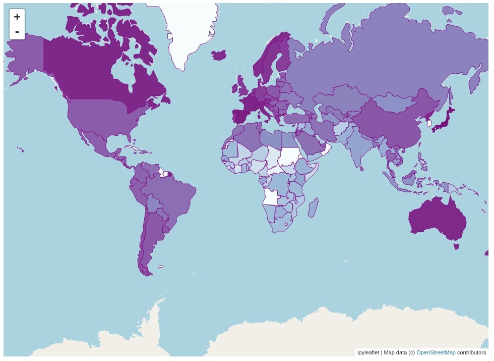 Choropleth Maps using ipyleaflet