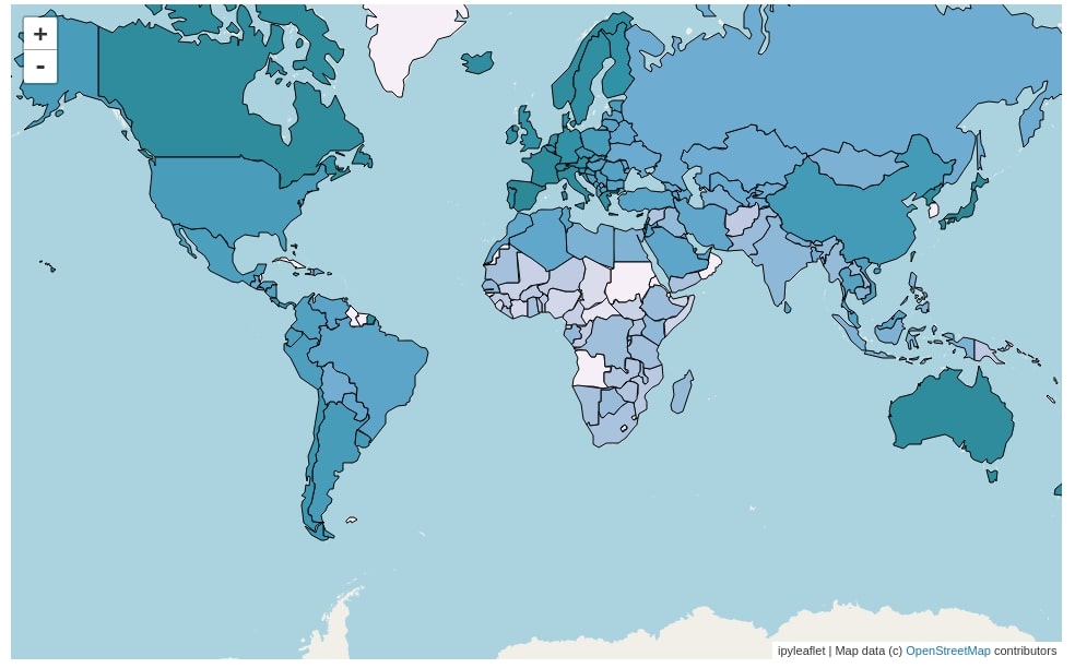 Choropleth Maps using ipyleaflet